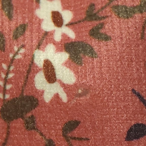 Pink And Purple Floral Long Sleeve, Round Neck Dress - Picture 5 of 6